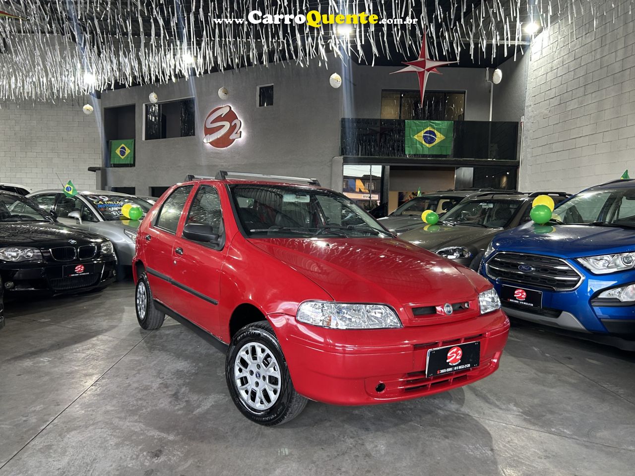 FIAT   PALIO 1.0 TROFEO 1.0 FIRE FIRE FLEX 4P   VERMELHO 2004 1.0 FLEX - Loja