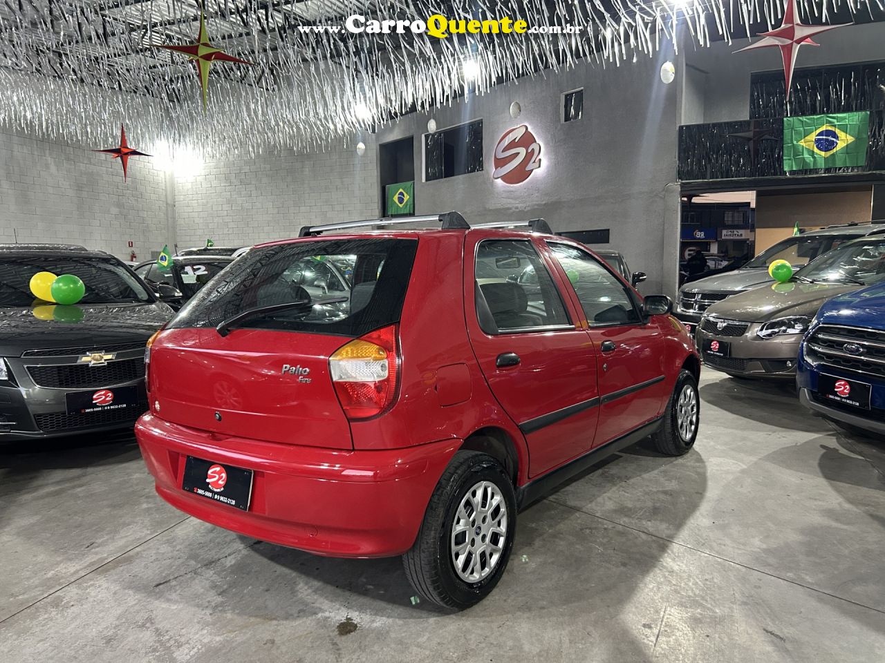 FIAT   PALIO 1.0 TROFEO 1.0 FIRE FIRE FLEX 4P   VERMELHO 2004 1.0 FLEX - Loja