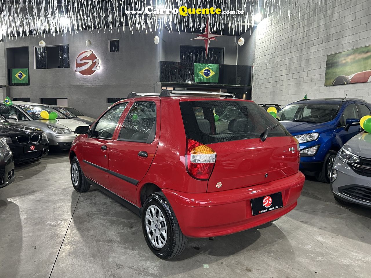 FIAT   PALIO 1.0 TROFEO 1.0 FIRE FIRE FLEX 4P   VERMELHO 2004 1.0 FLEX - Loja
