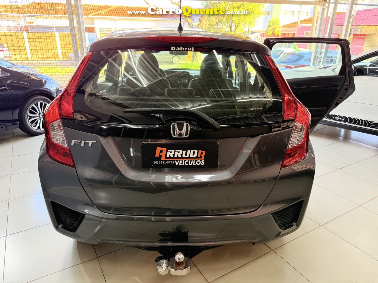 HONDA   FIT DX 1.5 FLEXONE 16V 5P AUT.   CINZA 2017 1.5 FLEX - Loja