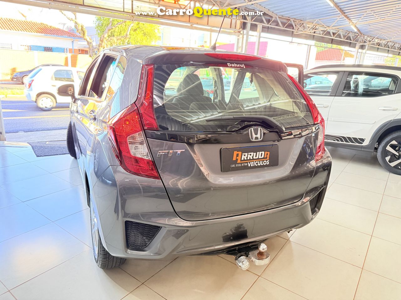 HONDA   FIT DX 1.5 FLEXONE 16V 5P AUT.   CINZA 2017 1.5 FLEX - Loja