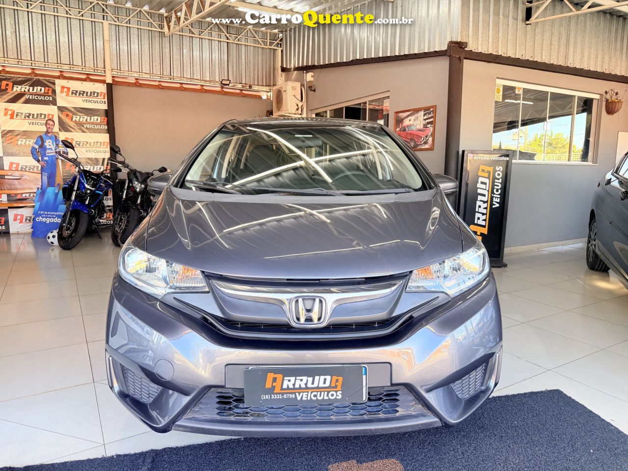 HONDA   FIT DX 1.5 FLEXONE 16V 5P AUT.   CINZA 2017 1.5 FLEX - Loja