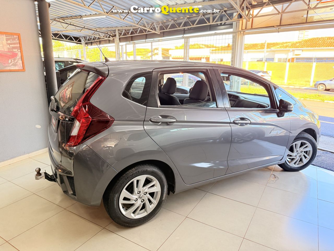 HONDA   FIT DX 1.5 FLEXONE 16V 5P AUT.   CINZA 2017 1.5 FLEX - Loja