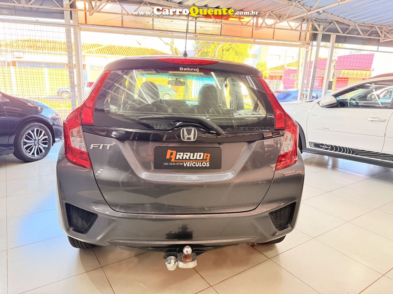 HONDA   FIT DX 1.5 FLEXONE 16V 5P AUT.   CINZA 2017 1.5 FLEX - Loja