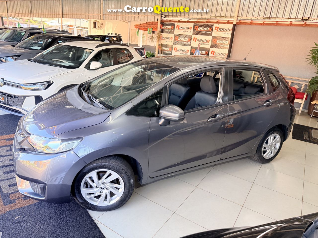 HONDA   FIT DX 1.5 FLEXONE 16V 5P AUT.   CINZA 2017 1.5 FLEX - Loja