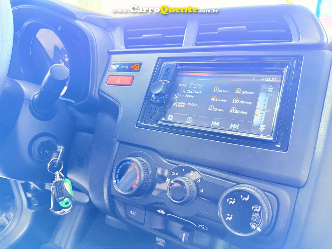 HONDA   FIT DX 1.5 FLEXONE 16V 5P AUT.   CINZA 2017 1.5 FLEX - Loja