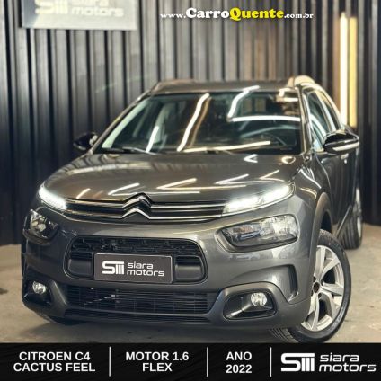 CITROËN   C4 CACTUS FEEL 1.6 16V FLEX AUT.   CINZA 2022 1.6 FLEX
