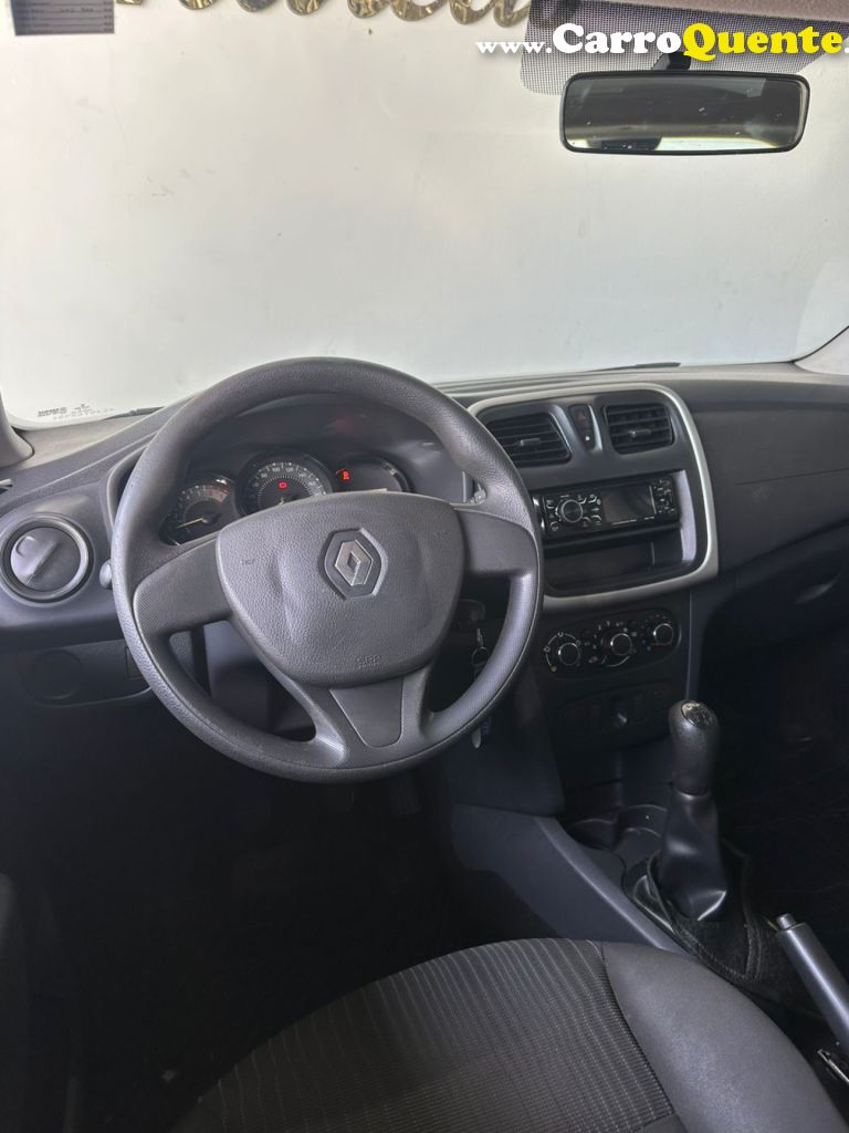 RENAULT   SANDERO AUTHENTIQUE HI-POWER 1.0 16V 5P   PRATA 2016 1.0 GASOLINA - Loja