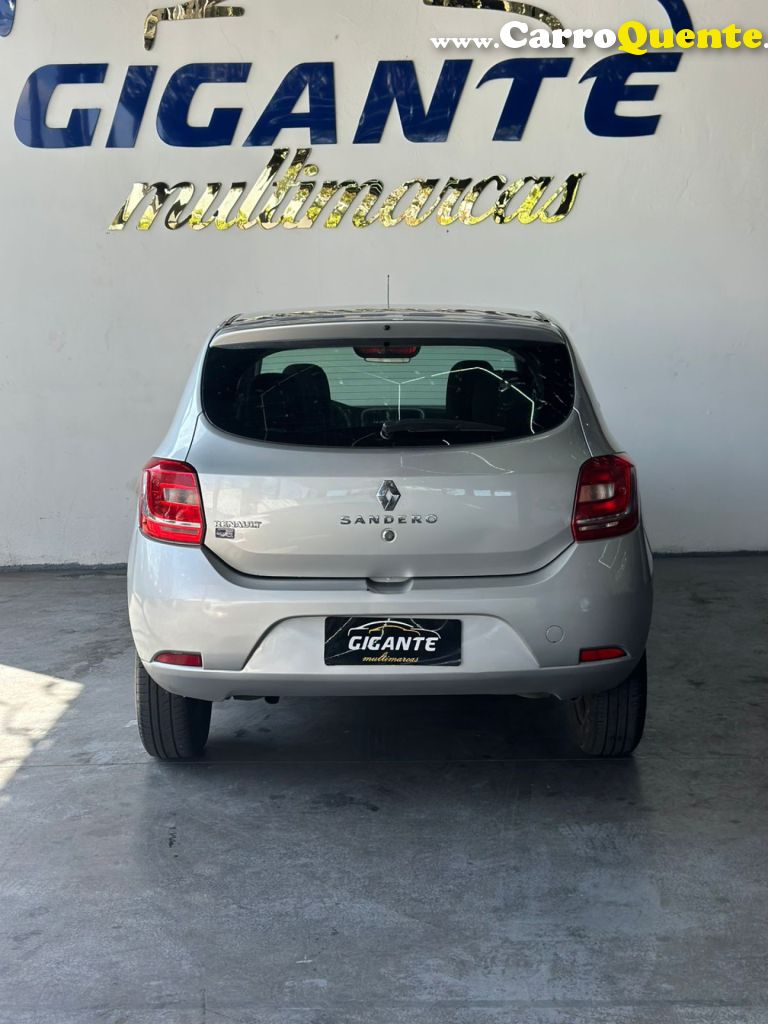 RENAULT   SANDERO AUTHENTIQUE HI-POWER 1.0 16V 5P   PRATA 2016 1.0 GASOLINA - Loja