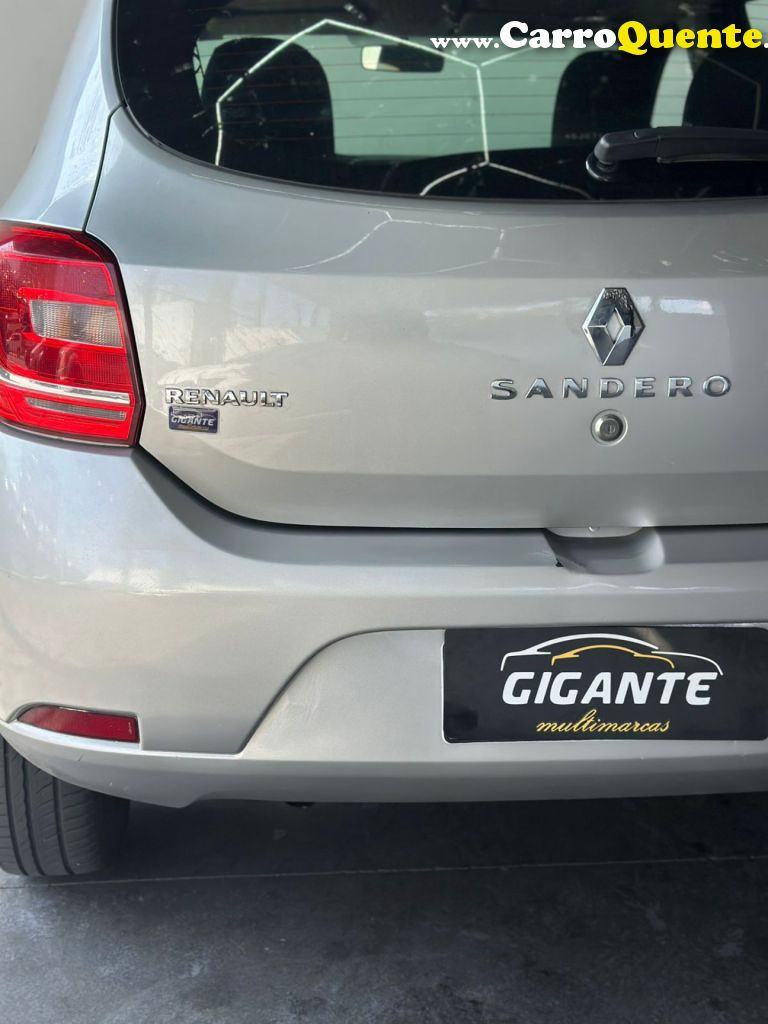 RENAULT   SANDERO AUTHENTIQUE HI-POWER 1.0 16V 5P   PRATA 2016 1.0 GASOLINA - Loja