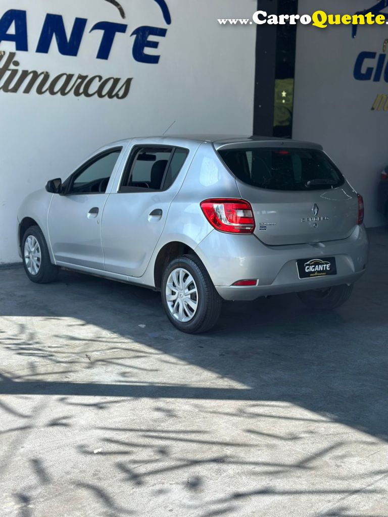 RENAULT   SANDERO AUTHENTIQUE HI-POWER 1.0 16V 5P   PRATA 2016 1.0 GASOLINA - Loja