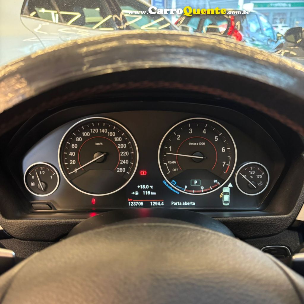 BMW   320IA 2.0 TURBOACTIVEFLEX 16VGP  4P   PRETO 2015 2.0 GASOLINA - Loja