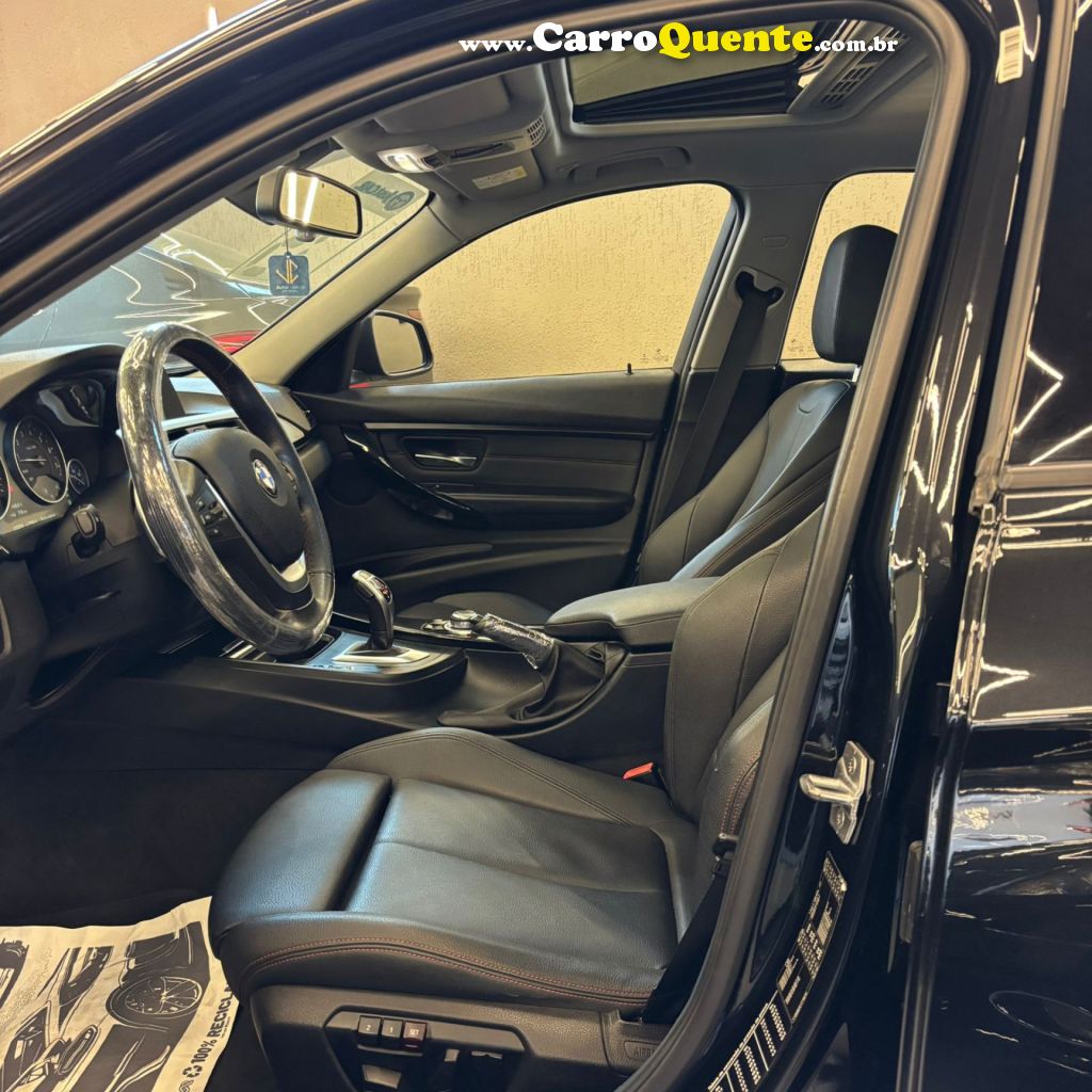 BMW   320IA 2.0 TURBOACTIVEFLEX 16VGP  4P   PRETO 2015 2.0 GASOLINA - Loja