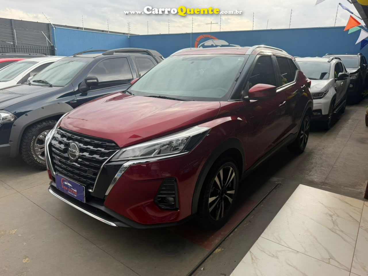 NISSAN   KICKS ADVANCE 1.6 16V FLEX AUT.   VERMELHO 2022 1.6 FLEX - Loja