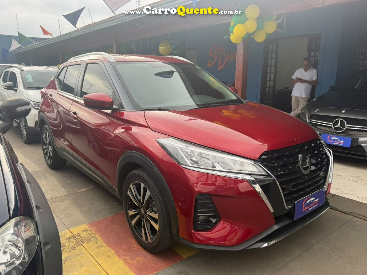 NISSAN   KICKS ADVANCE 1.6 16V FLEX AUT.   VERMELHO 2022 1.6 FLEX - Loja