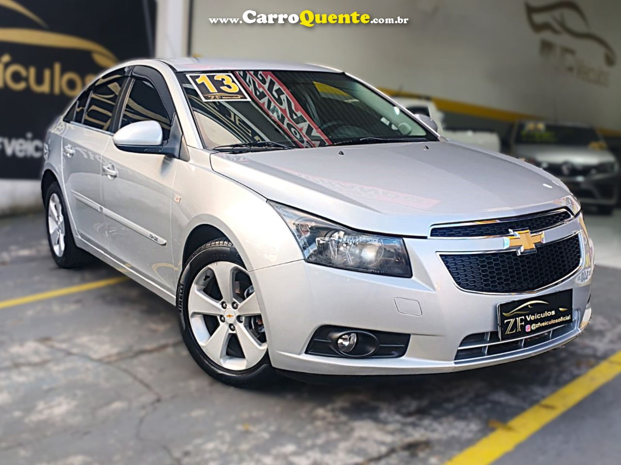 CHEVROLET   CRUZE LT 1.8 16V FLEXPOWER 4P MEC.   PRATA 2013 1.8 FLEX - Loja