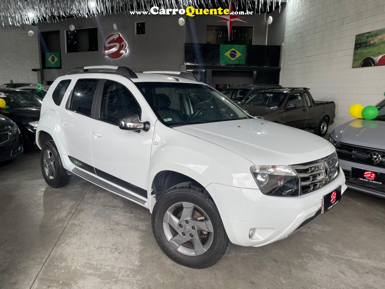 RENAULT   DUSTER DYNAMIQUE 1.6 FLEX 16V MEC.   BRANCO 2014 1.6 FLEX - Loja