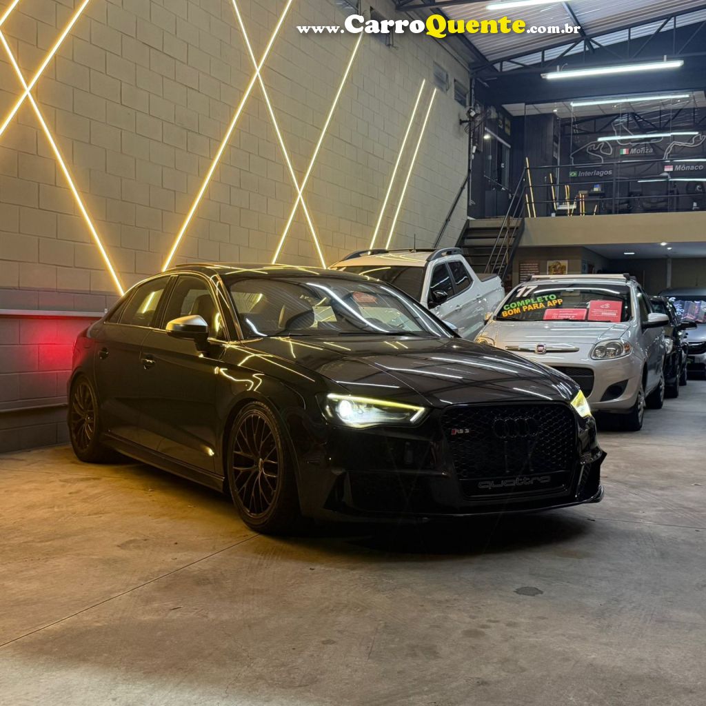 AUDI   S3 SEDAN 2.0 TFSI QUATTRO 286CV S-TRONIC   PRETO 2015 2.0 GASOLINA - Loja