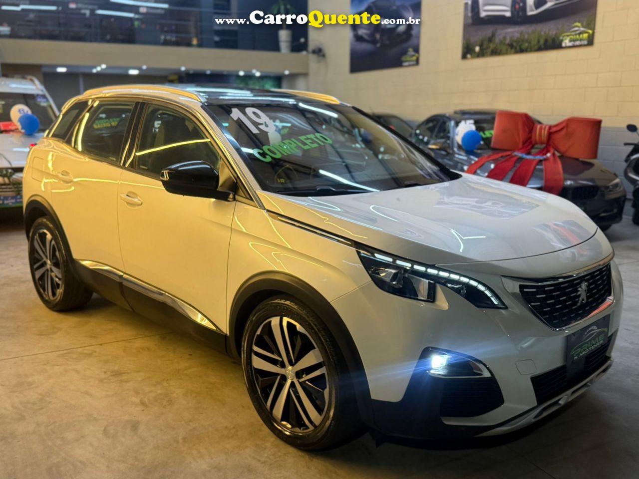 PEUGEOT   3008 GRIFFE 1.6 TURBO 16V 5P AUT.   BRANCO 2019 1.6 GASOLINA - Loja