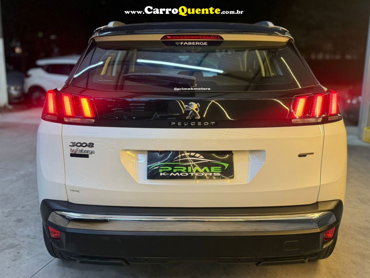 PEUGEOT   3008 GRIFFE 1.6 TURBO 16V 5P AUT.   BRANCO 2019 1.6 GASOLINA - Loja