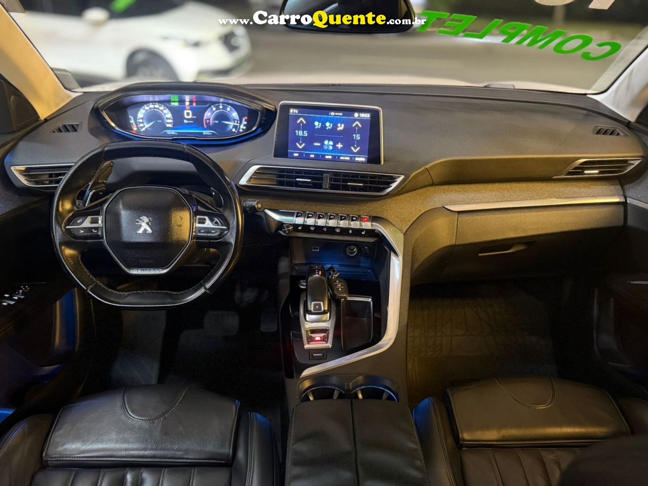 PEUGEOT   3008 GRIFFE 1.6 TURBO 16V 5P AUT.   BRANCO 2019 1.6 GASOLINA - Loja