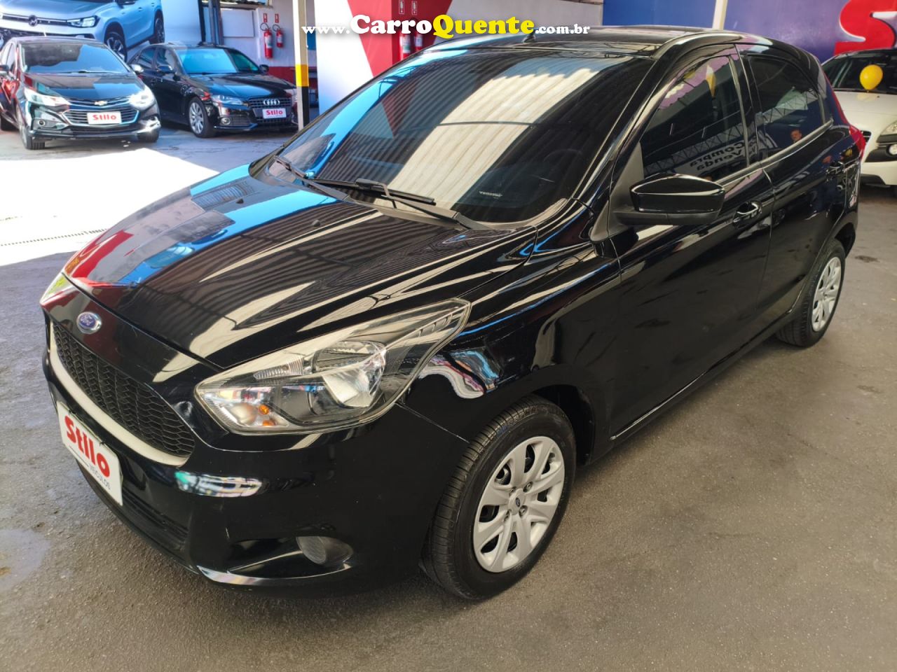 FORD   KA 1.5 SESE PLUS 16V FLEX 5P   PRETO 2015 1.5 FLEX - Loja