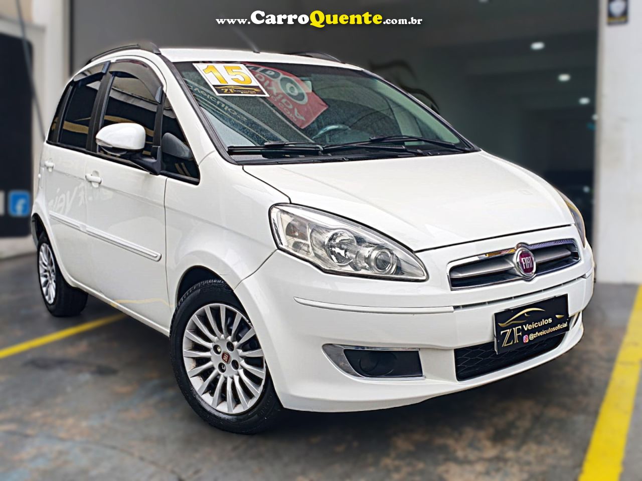 FIAT   IDEA ATTRACTIVE 1.4 FIRE FLEX 8V 5P   BRANCO 2015 1.4 FLEX - Loja