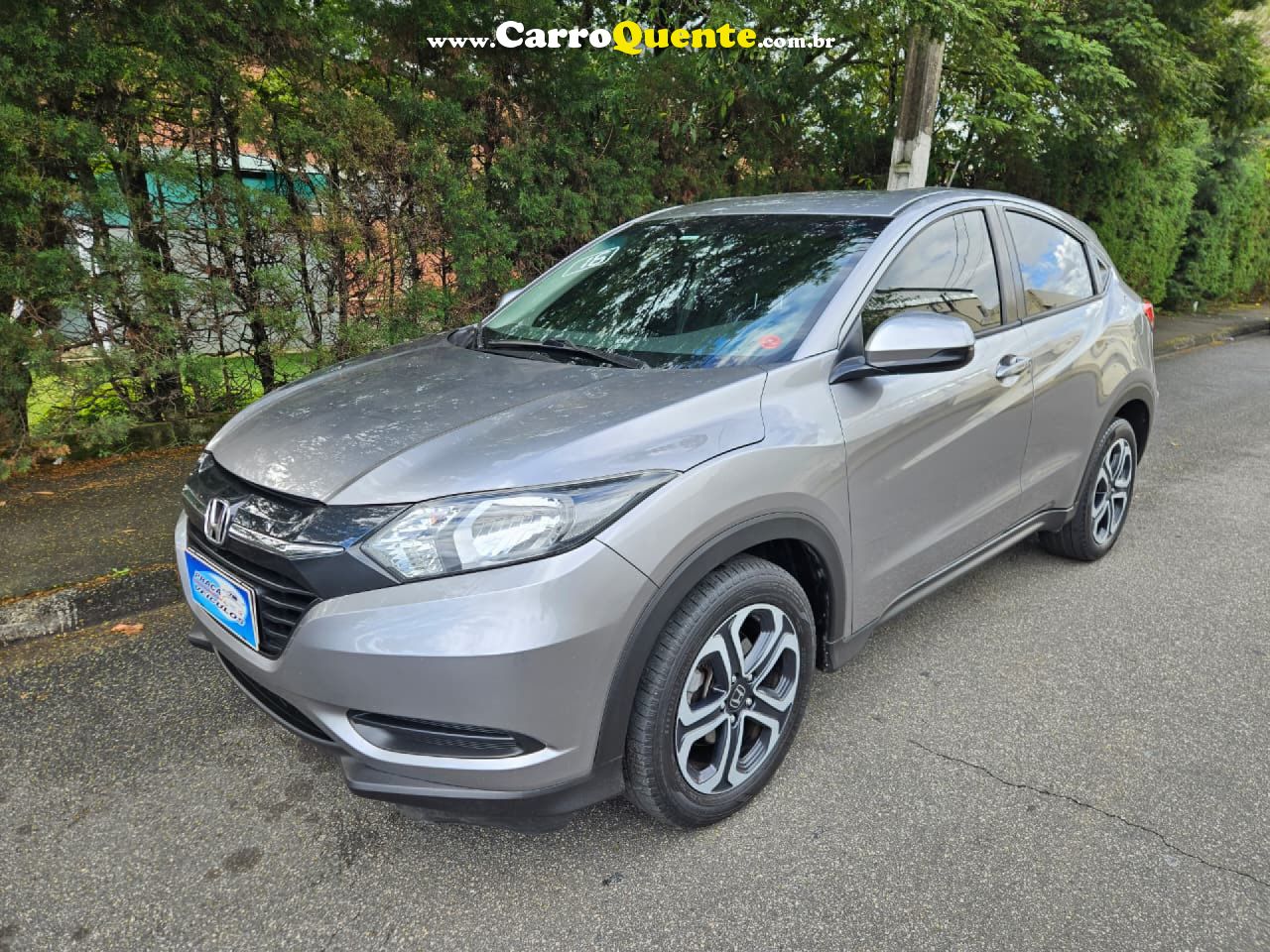 HONDA   HR-V LX 1.8 FLEXONE 16V 5P AUT.   CINZA 2016 1.8 GASOLINA - Loja