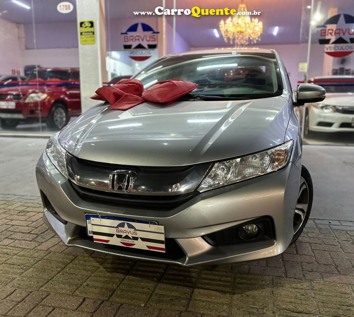 HONDA   CITY SEDAN EX 1.5 FLEX 16V 4P AUT.   PRATA 2017 1.5 FLEX - Loja
