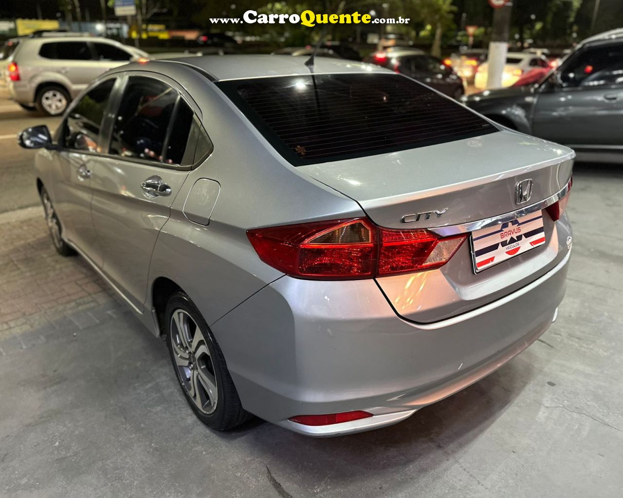 HONDA   CITY SEDAN EX 1.5 FLEX 16V 4P AUT.   PRATA 2017 1.5 FLEX - Loja