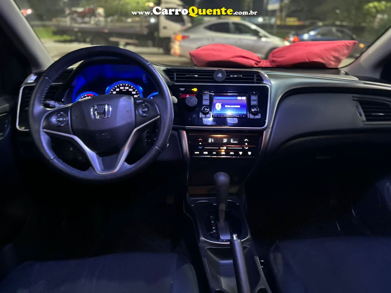 HONDA   CITY SEDAN EX 1.5 FLEX 16V 4P AUT.   PRATA 2017 1.5 FLEX - Loja