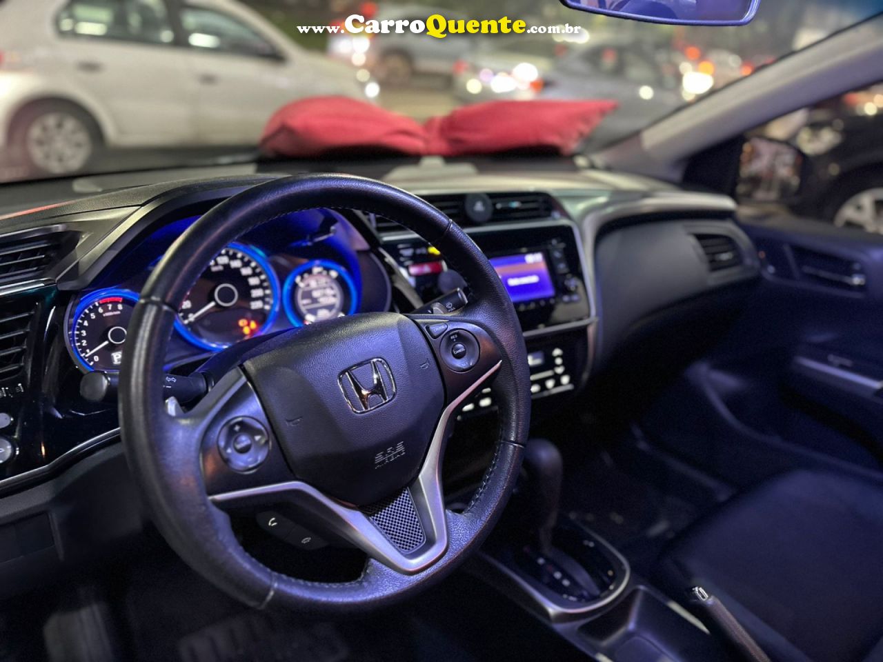 HONDA   CITY SEDAN EX 1.5 FLEX 16V 4P AUT.   PRATA 2017 1.5 FLEX - Loja