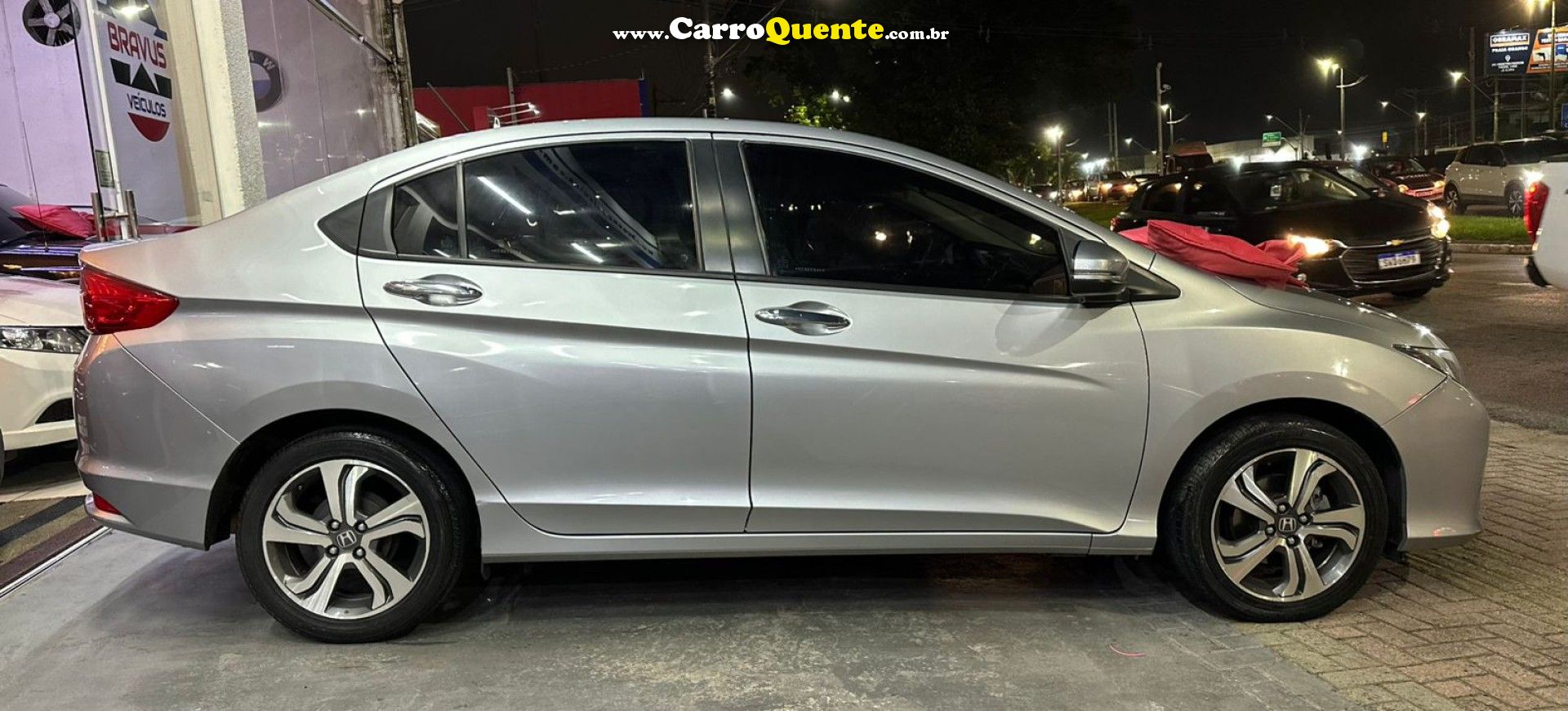 HONDA   CITY SEDAN EX 1.5 FLEX 16V 4P AUT.   PRATA 2017 1.5 FLEX - Loja