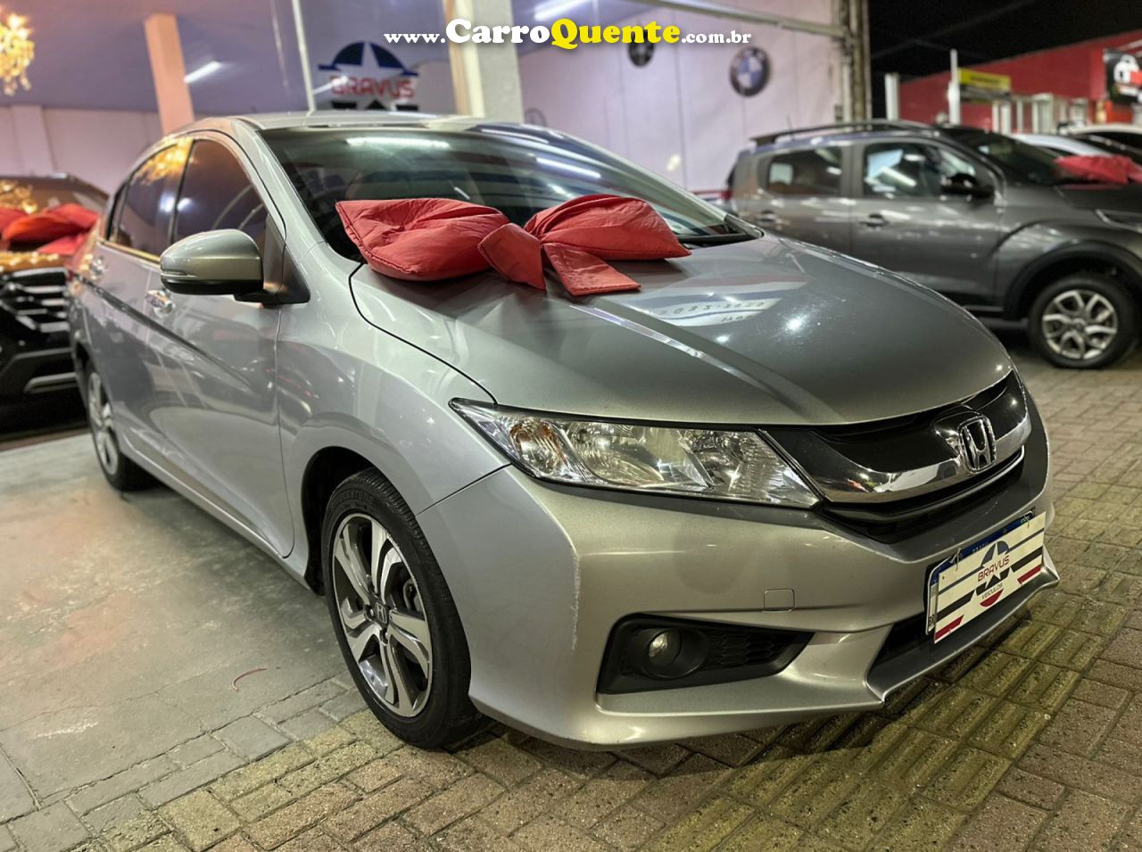 HONDA   CITY SEDAN EX 1.5 FLEX 16V 4P AUT.   PRATA 2017 1.5 FLEX - Loja