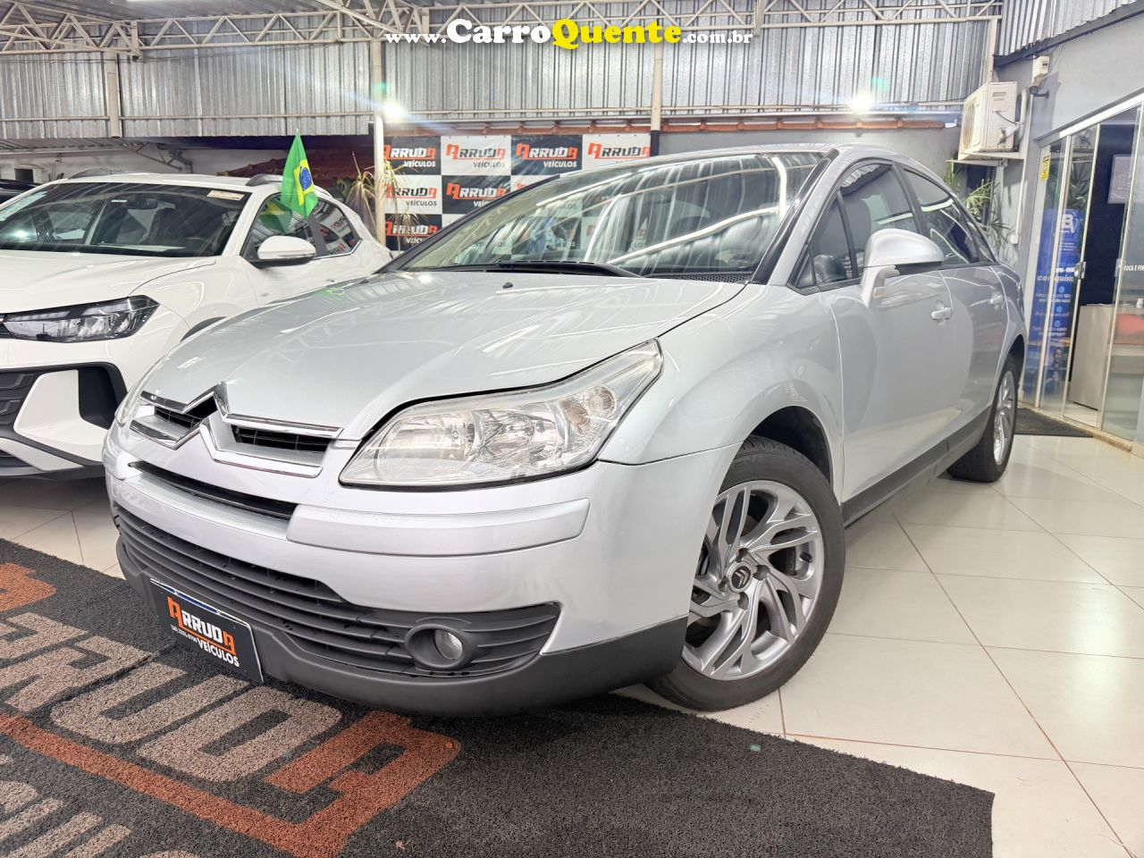 CITROËN   C4 PALLAS GLX 2.02.0 FLEX 16V MEC.   PRATA 2008 2.0 GASOLINA - Loja