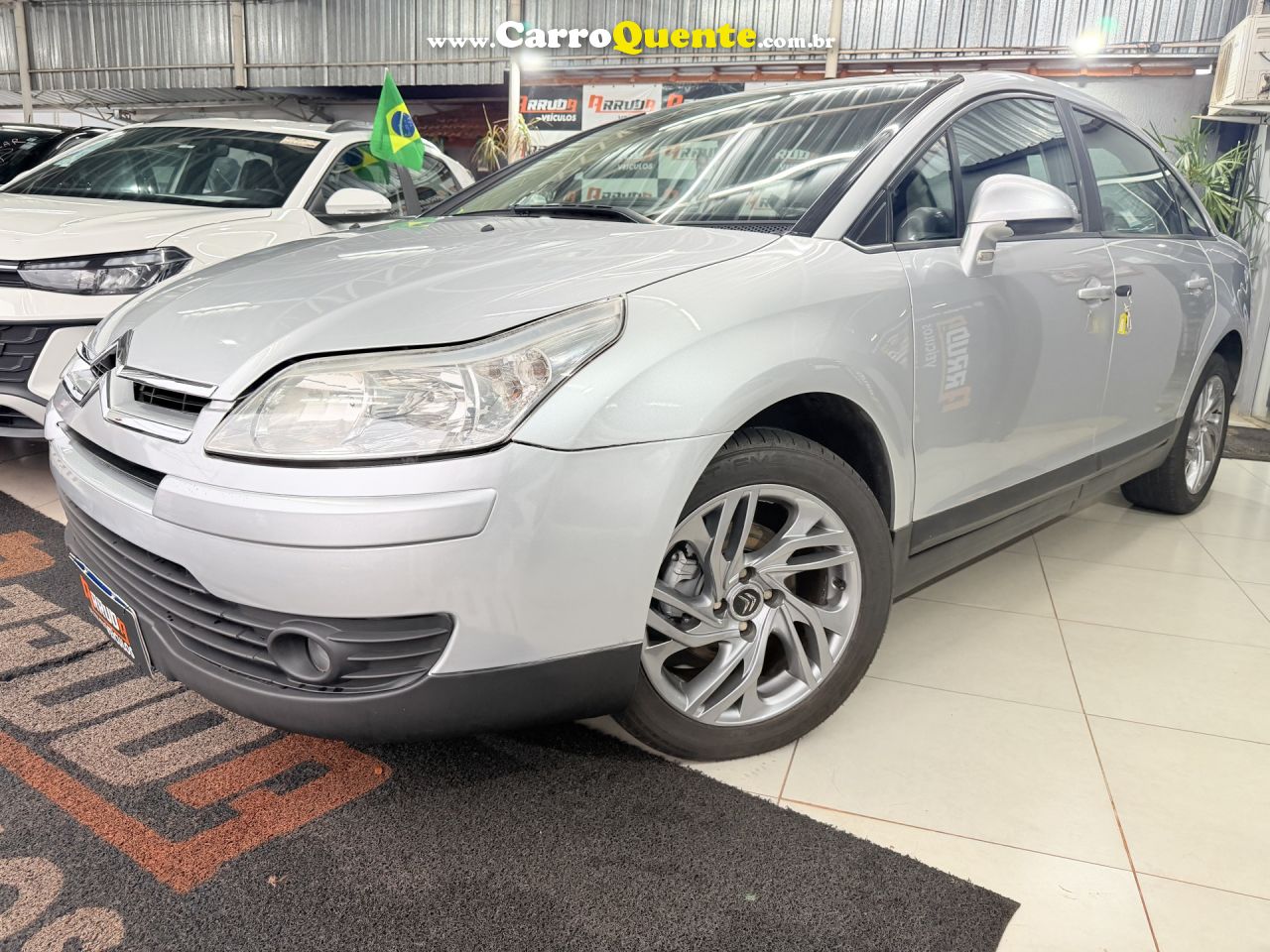 CITROËN   C4 PALLAS GLX 2.02.0 FLEX 16V MEC.   PRATA 2008 2.0 GASOLINA - Loja