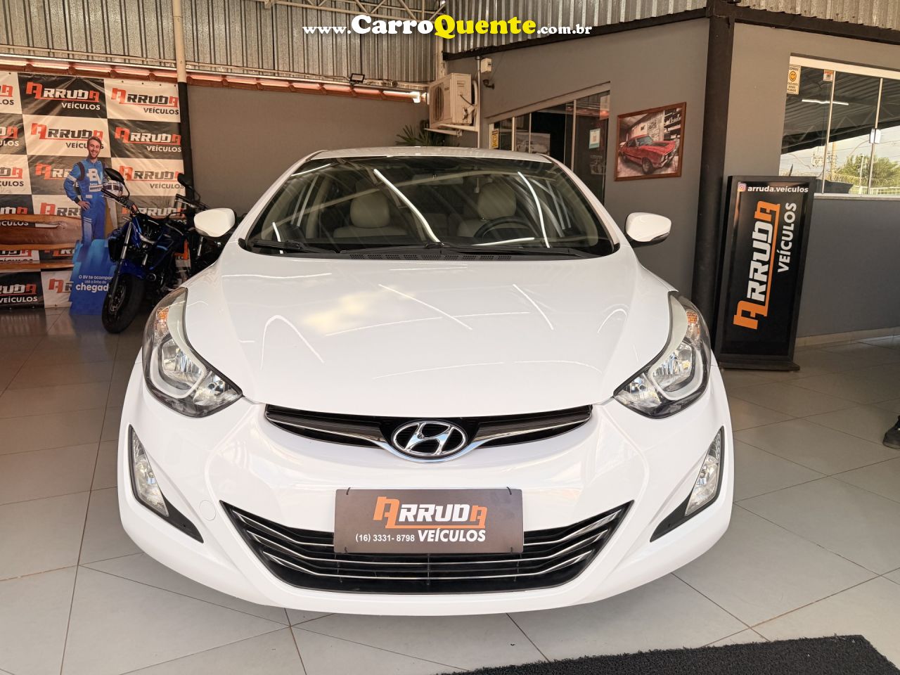 HYUNDAI   ELANTRA GLS 2.0 16V FLEX AUT.   BRANCO 2015 2.0 FLEX - Loja
