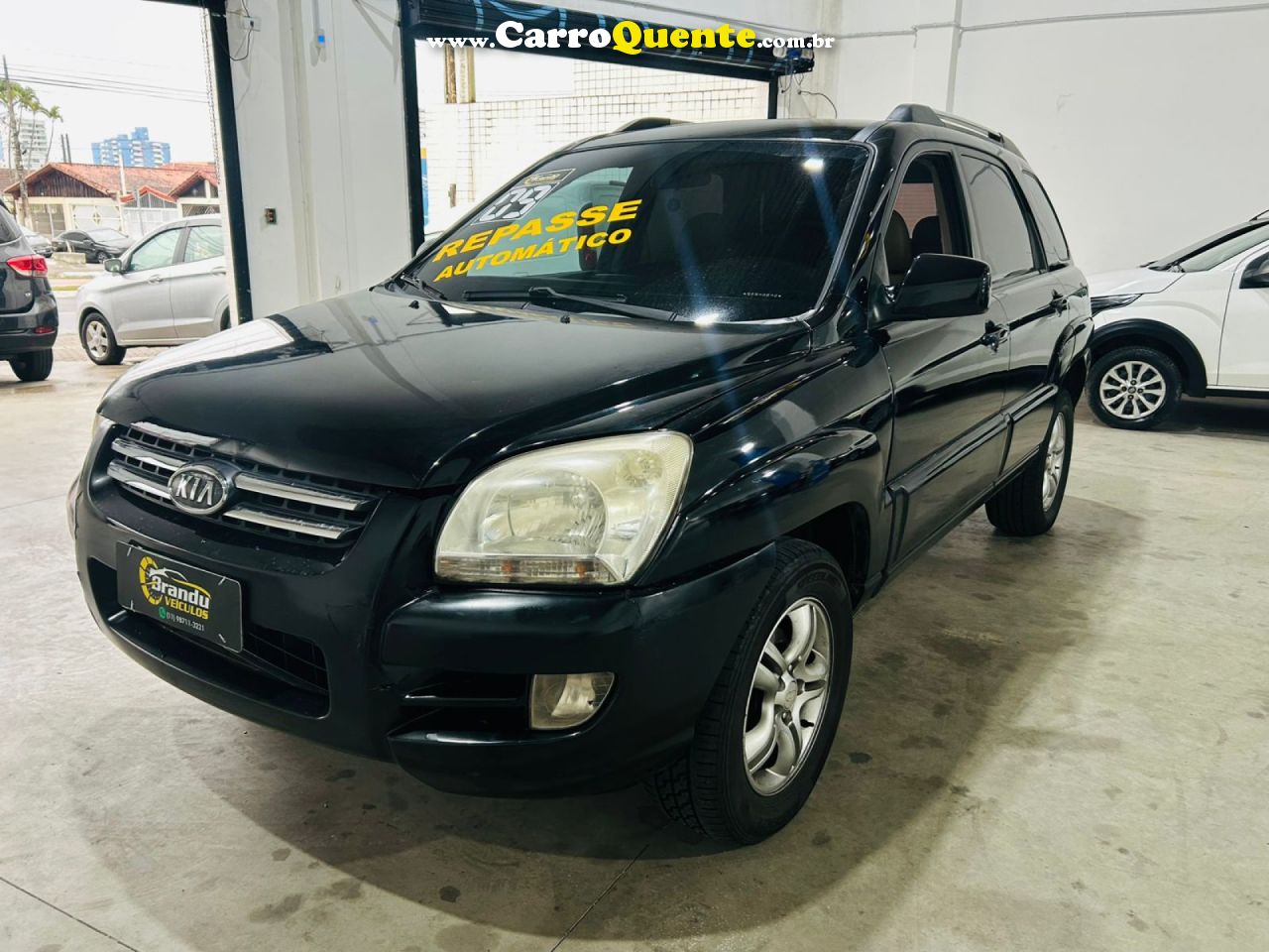 KIA   SPORTAGE EX 2.0 16V 2.0 16V FLEX AUT.   PRETO 2009 2.0 FLEX - Loja