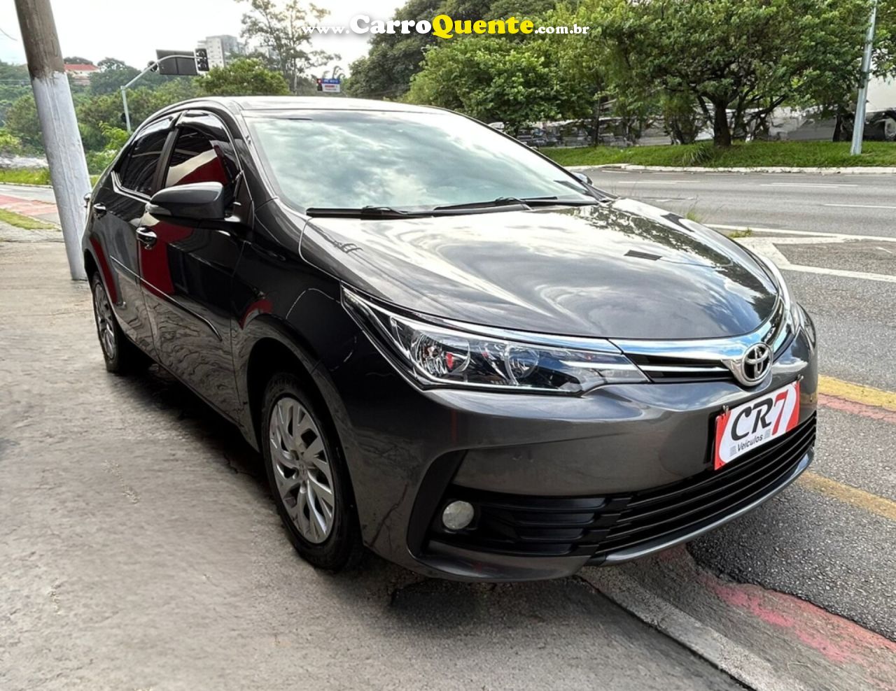 TOYOTA   COROLLA GLI 1.8 FLEX 16V  AUT.   CINZA 2018 1.8 FLEX - Loja