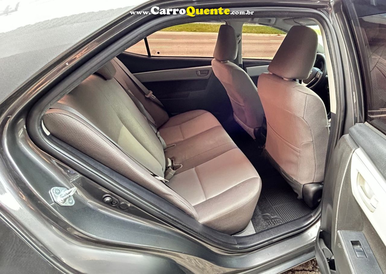TOYOTA   COROLLA GLI 1.8 FLEX 16V  AUT.   CINZA 2018 1.8 FLEX - Loja