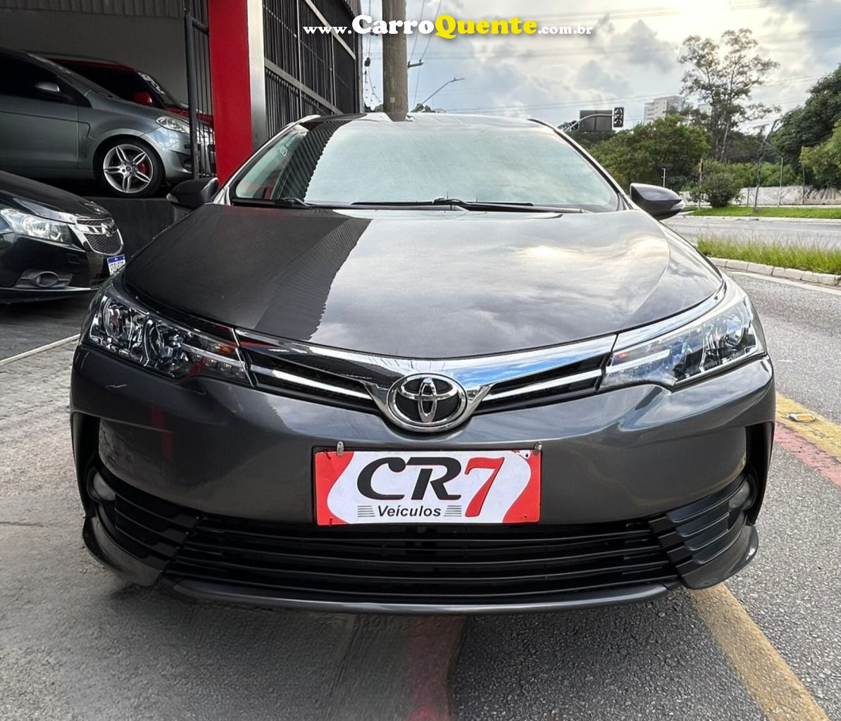 TOYOTA   COROLLA GLI 1.8 FLEX 16V  AUT.   CINZA 2018 1.8 FLEX - Loja