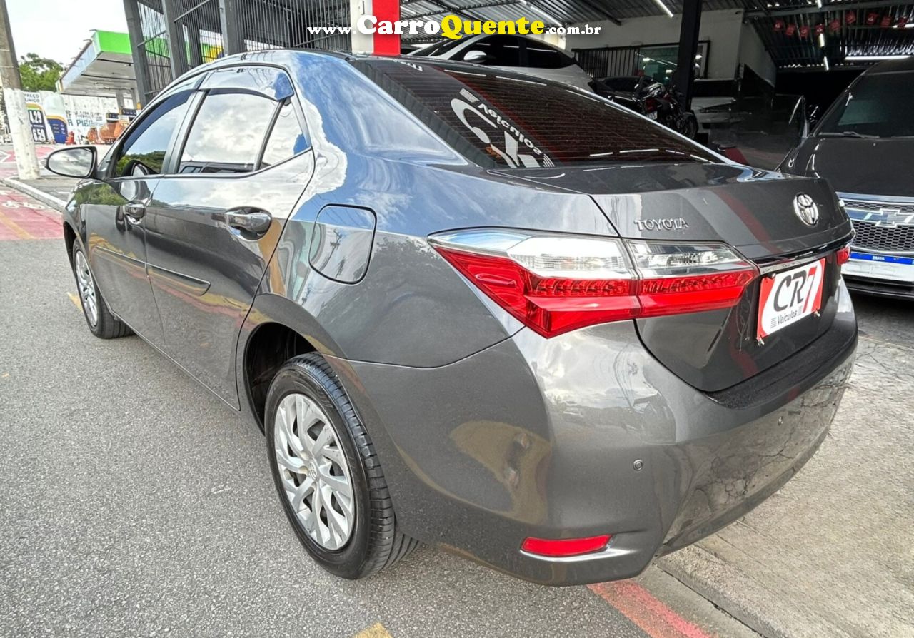 TOYOTA   COROLLA GLI 1.8 FLEX 16V  AUT.   CINZA 2018 1.8 FLEX - Loja