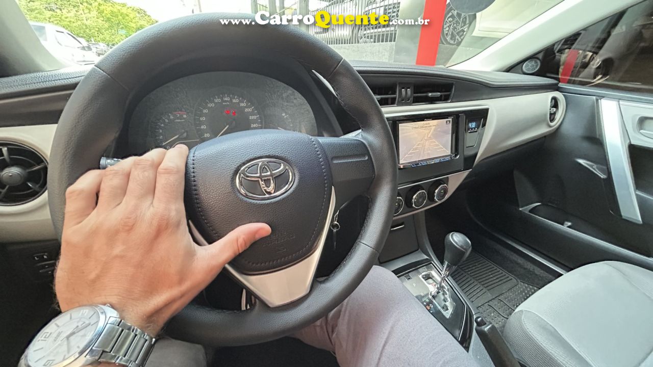 TOYOTA   COROLLA GLI 1.8 FLEX 16V  AUT.   CINZA 2018 1.8 FLEX - Loja