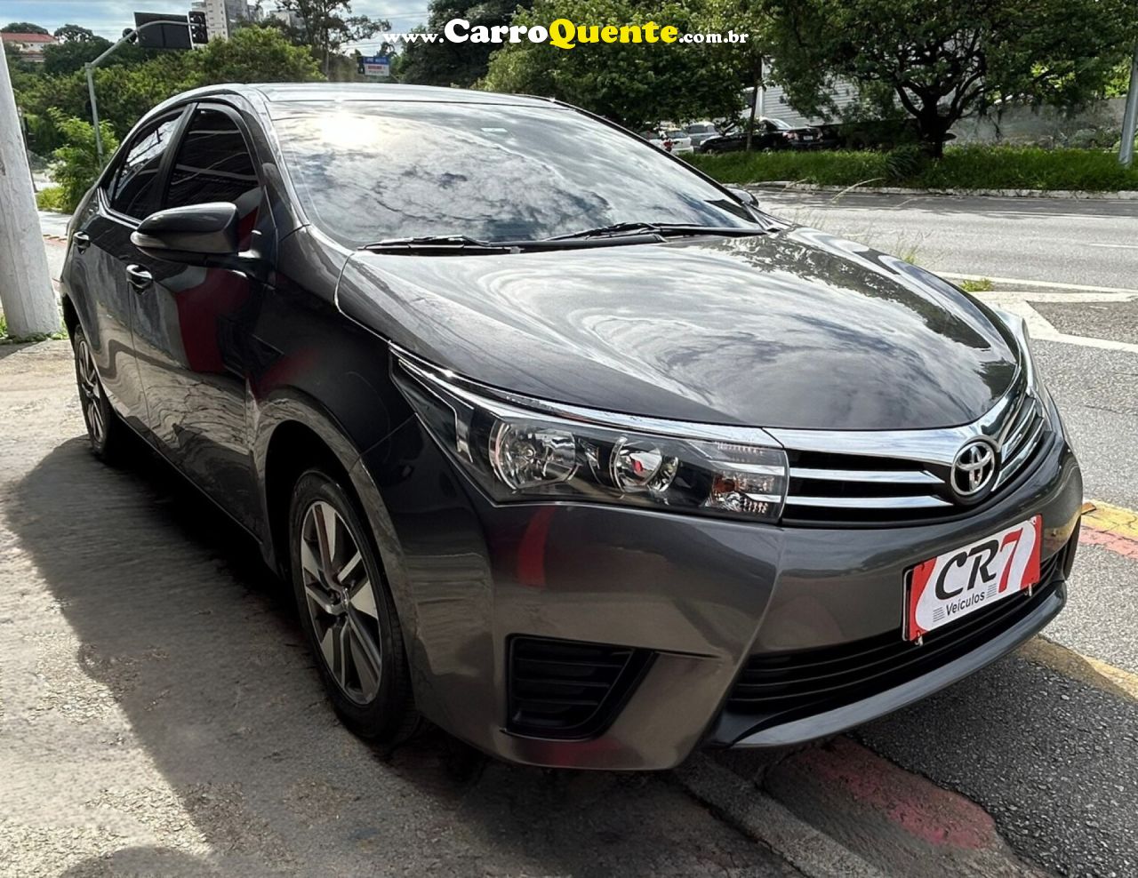 TOYOTA   COROLLA GLI 1.8 FLEX 16V  AUT.   CINZA 2017 1.8 FLEX - Loja