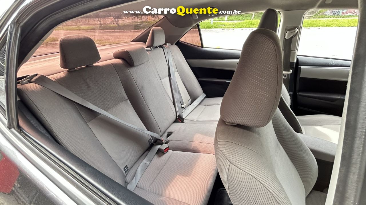 TOYOTA   COROLLA GLI 1.8 FLEX 16V  AUT.   CINZA 2017 1.8 FLEX - Loja