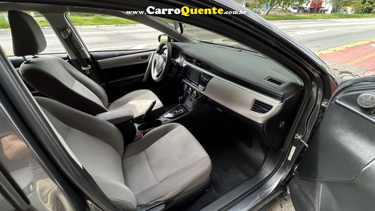 TOYOTA   COROLLA GLI 1.8 FLEX 16V  AUT.   CINZA 2017 1.8 FLEX - Loja
