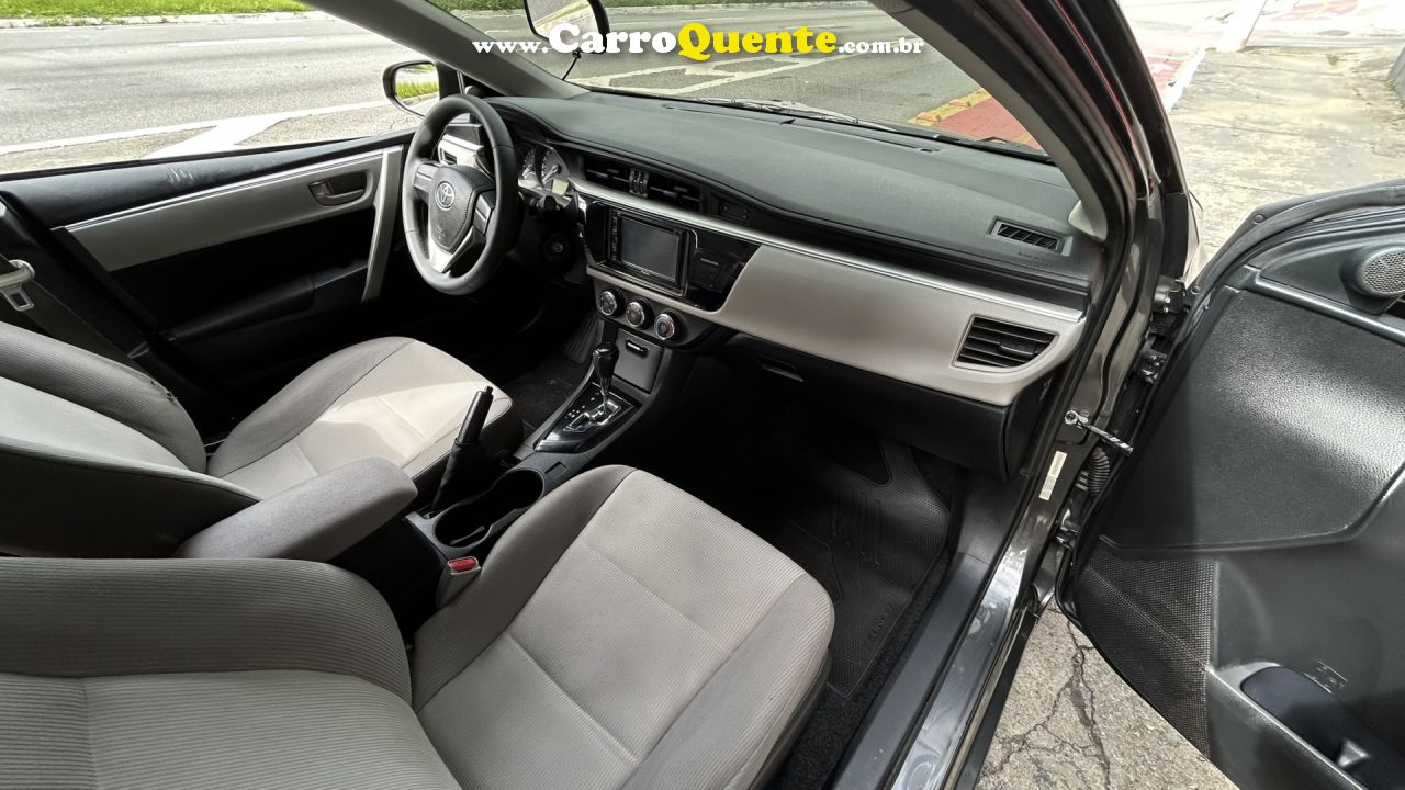 TOYOTA   COROLLA GLI 1.8 FLEX 16V  AUT.   CINZA 2017 1.8 FLEX - Loja
