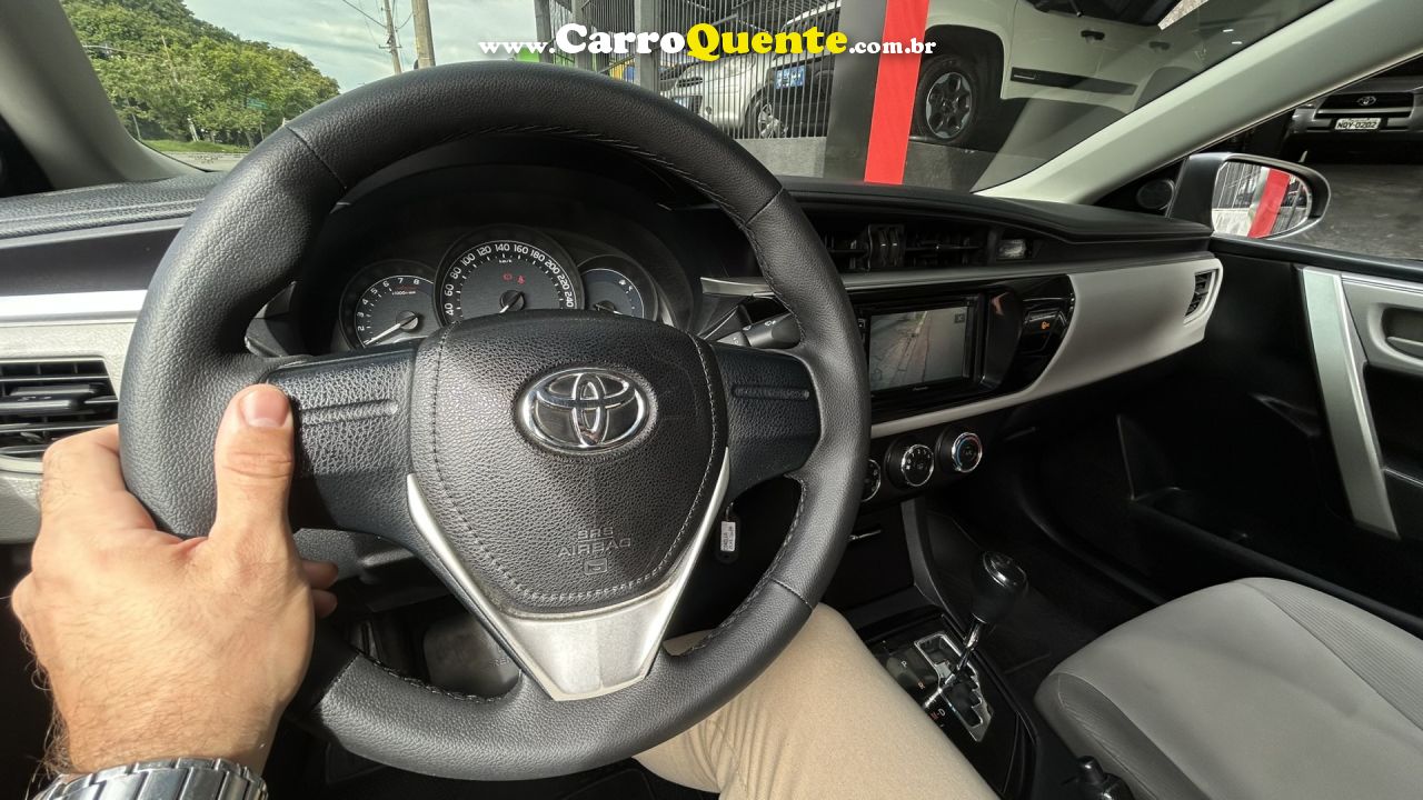 TOYOTA   COROLLA GLI 1.8 FLEX 16V  AUT.   CINZA 2017 1.8 FLEX - Loja