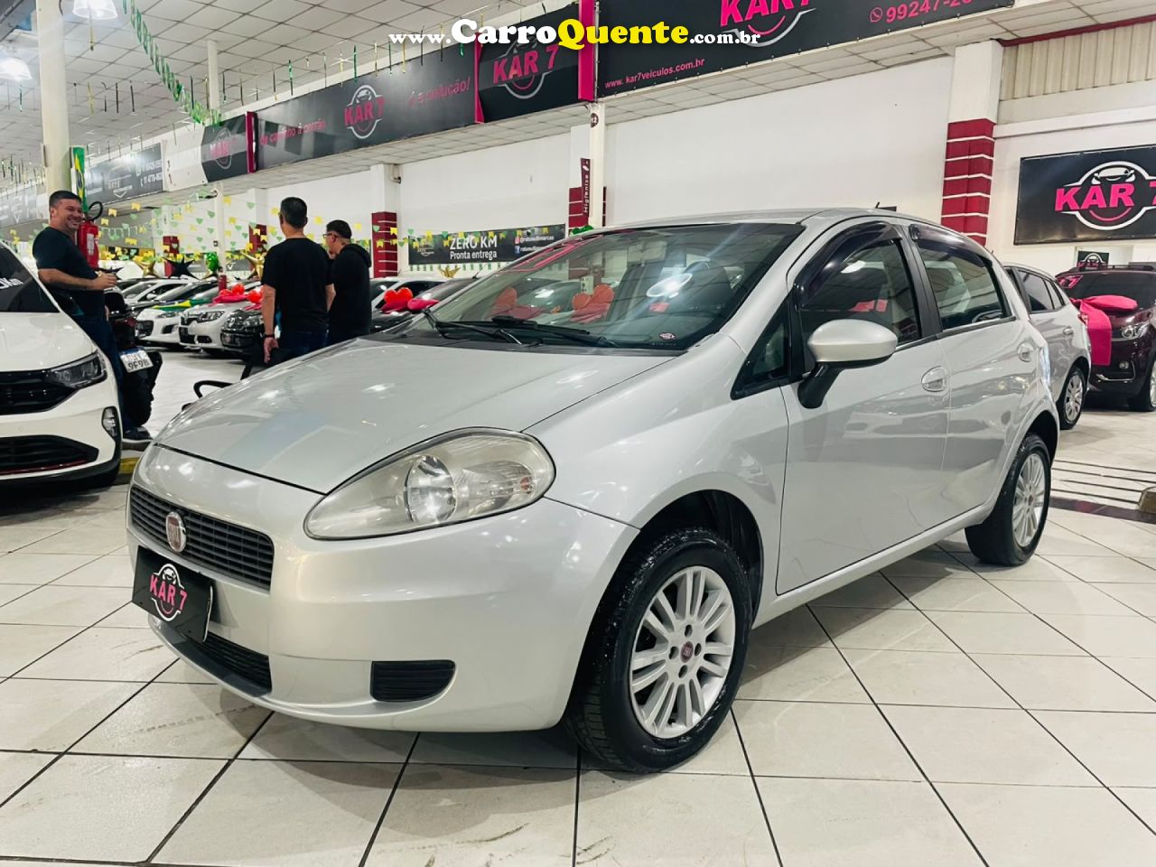 FIAT   PUNTO ATTRACTIVE 1.4 FIRE FLEX 8V 5P   PRATA 2011 1.4 FLEX - Loja