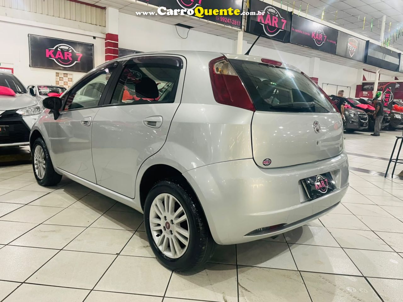 FIAT   PUNTO ATTRACTIVE 1.4 FIRE FLEX 8V 5P   PRATA 2011 1.4 FLEX - Loja